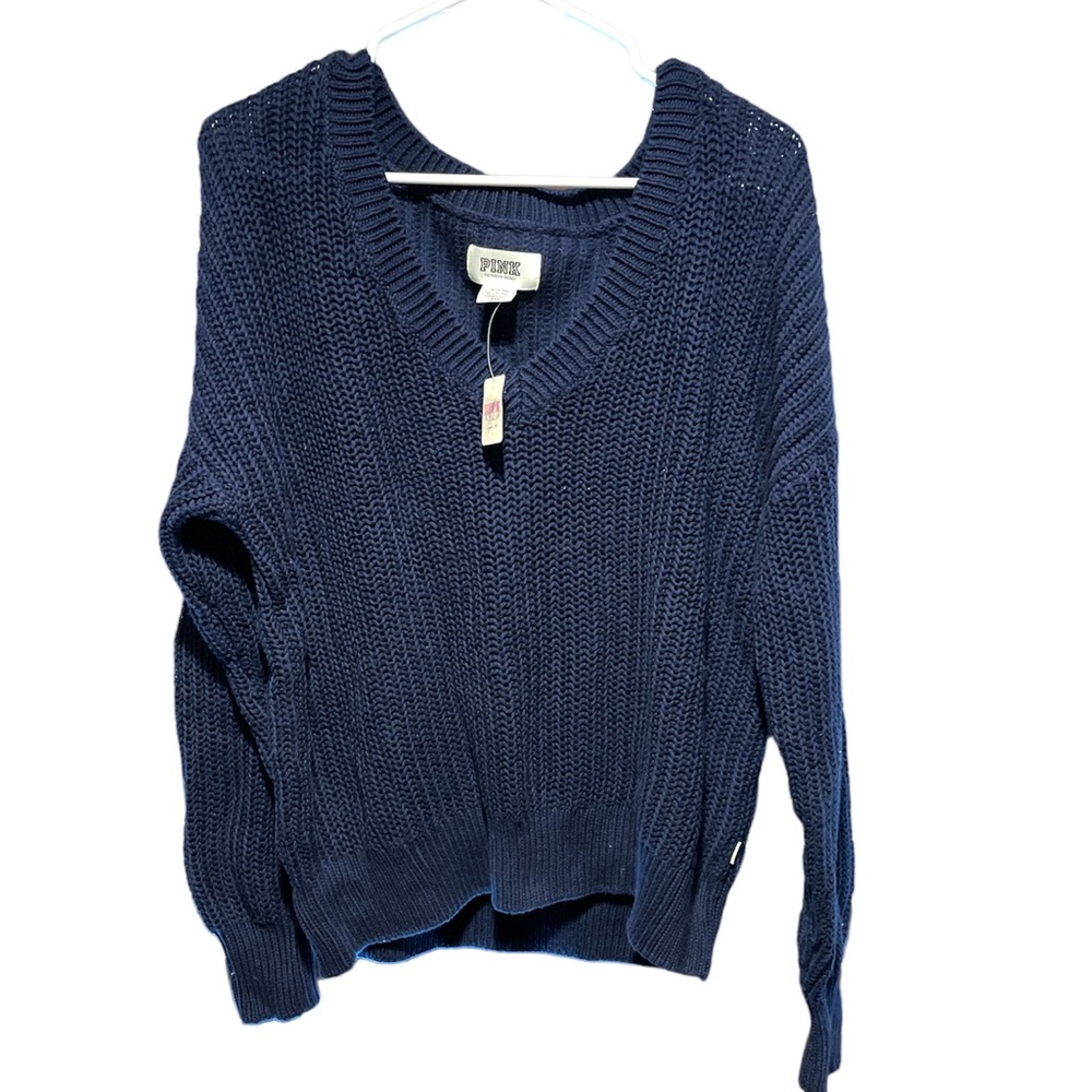 PINK Victoria’s secret’s Navy Blue Knit sweater